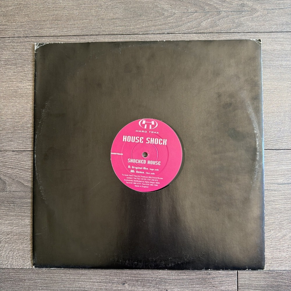 House Shock Shocked House 12" Original Remix Hard Trax Electronic UK